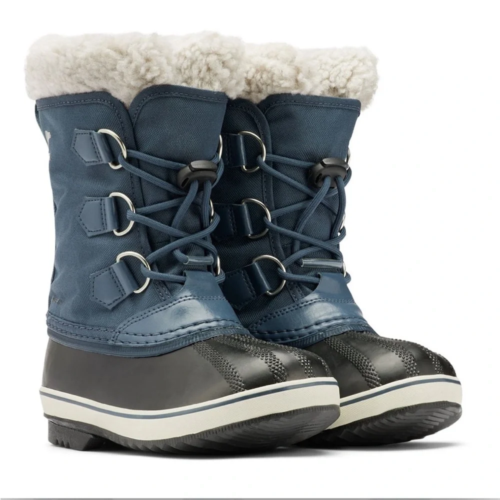 SOREL YOOT PAC WINTER BOOTS NAVY COLLEGIATE SUPER BLUE KIDS SIZE 1 STYLE 40027
